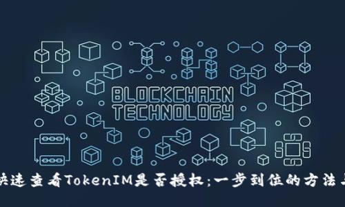 如何快速查看TokenIM是否授权：一步到位的方法与技巧